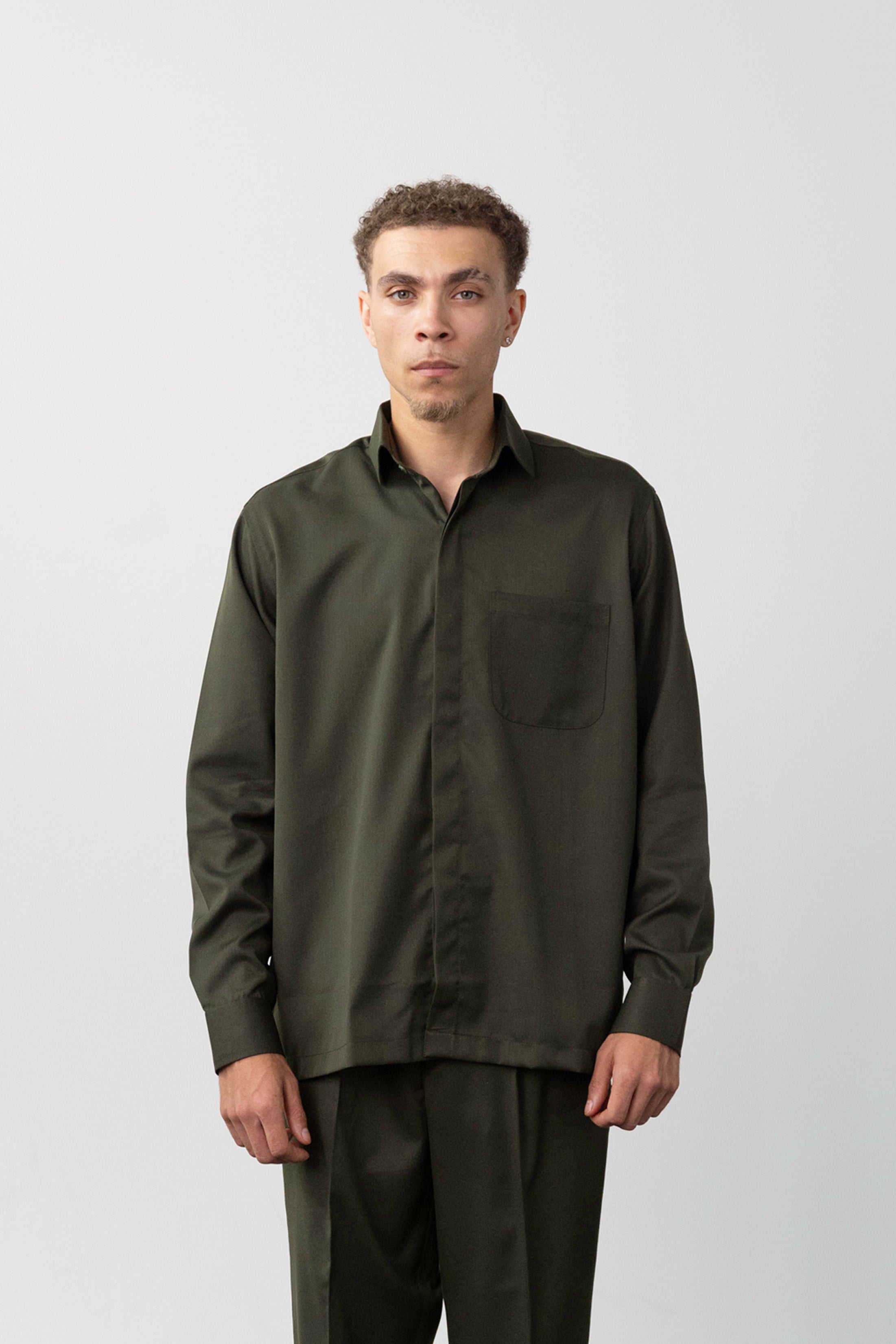 Green Long-Sleeve Shirt